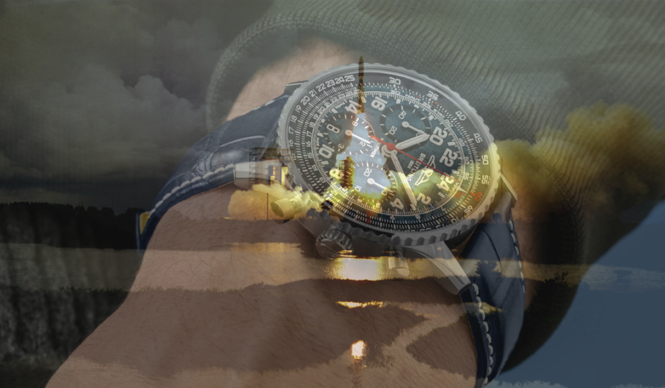 Breitling Navitimer B02 Cosmonaute Artemis II cadran meteorit