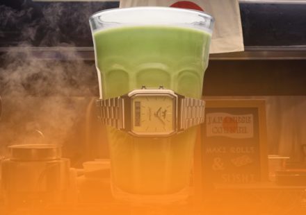 Casio Café Kitsuné ceas verde-matcha AQ-230ECK-3A